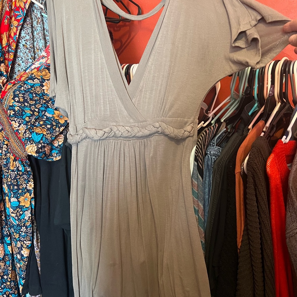 Elegant Gray Women's Dress